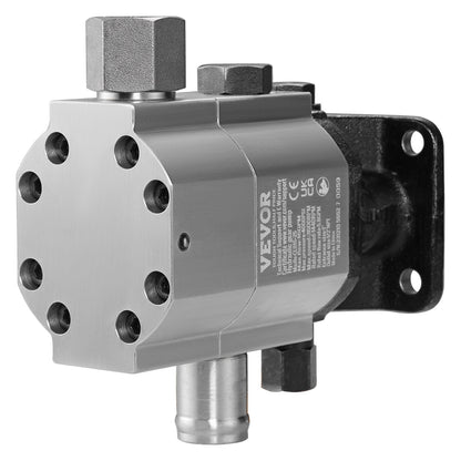 Hydraulic Wood Log Splitter Pump Kit, 60.6 L/min, 2 Stage 27.6MPa Aluminum Hydraulic Gear Pump, with Valve 2.54 cm Inlet 1.27 cm NPT Outlet 3600 RPM, for Small Engine Mounting Log Splitters