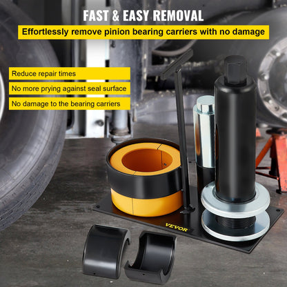 Carrier & Pinion Bearing Puller, Compatible with Dana 30, 40, 60, 70, Ford 9\" Bearings, Pinion Puller Tool with 2 Clamshells, 45# Steel Clamshell Carrier Bearing Puller for Auto Repair