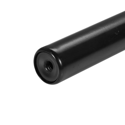 Double Rod Curtain Rods, 91.4-182.9 cm Adjustable Length, Black Double Curtain Rods with Round Finials, 2.5 cm and 1.9 cm Diameter, Double Window Drapery Rod for Sheer and Blackout Curtains