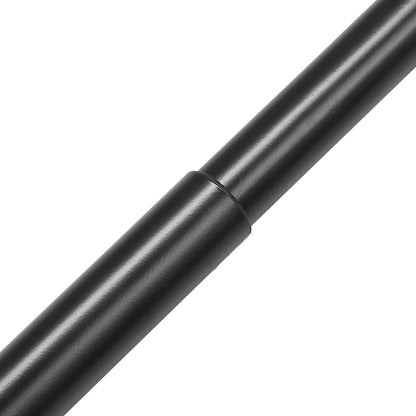 Double Rod Curtain Rods, 91.4-182.9 cm Adjustable Length, Black Double Curtain Rods with Round Finials, 2.5 cm and 1.9 cm Diameter, Double Window Drapery Rod for Sheer and Blackout Curtains