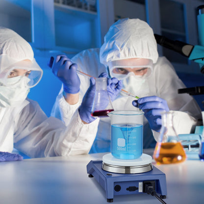 Magnetrührer, 0–1500 U/min, Rührplatte mit einstellbarem Drehzahlregler, 21-Liter-Rührplatten-Set, inklusive Rührstab