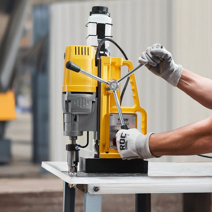 Magnetbohrmaschine, 1400-W-Motor, 2 Zoll Bohrdurchmesser, 2922 lbf Drehmoment, tragbare elektrische Magnetbohrmaschine, Drehzahlregelung 0–750 U/min, Bohrmaschine für Metalloberflächen, für Industrie und Heimwerkerbedarf