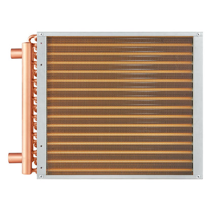 16"x 16"/40.6 x 40.6 cm Heat Exchanger Water to Air 3-Row 3/8"/ 1 cm Copper Ports 193 Fins