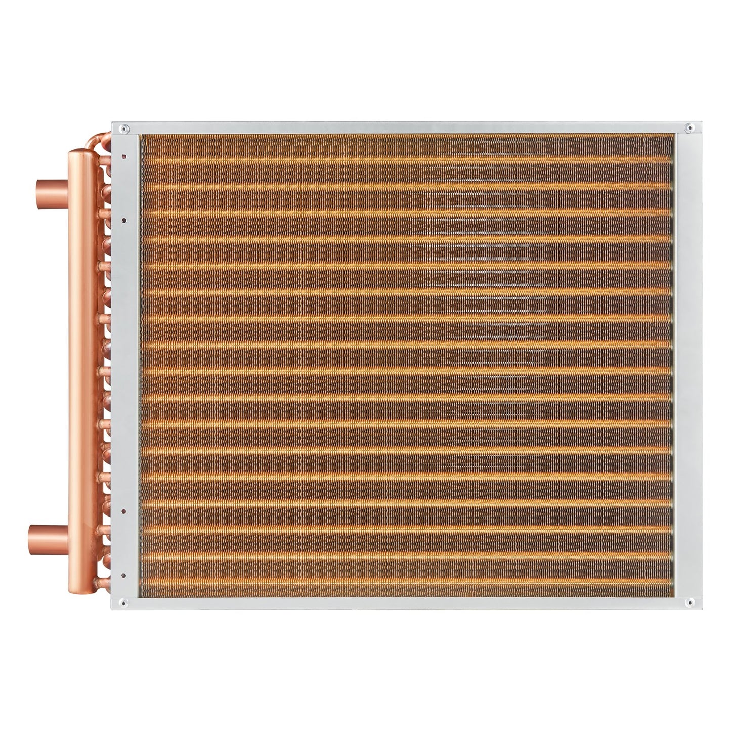 18" x 20" / 45,7 x 50,8 cm Wärmetauscher Wasser-Luft 3-reihig 3/8" / 1 cm Kupferanschlüsse 242 Lamellen