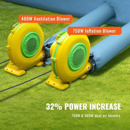 Inflatable Spray Booth Car Paint Tent 610 cm x 305 cm x 244 cm Filter System 2 Blowers