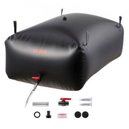 Wasserspeicherblase 540L, großer Wasserbeutel, tragbarer und faltbarer Behälter für weiches Wasser, auslaufsicherer und reißfester PVC-Notwassertank für Wohnmobil, LKW und Outdoor-Einsatz