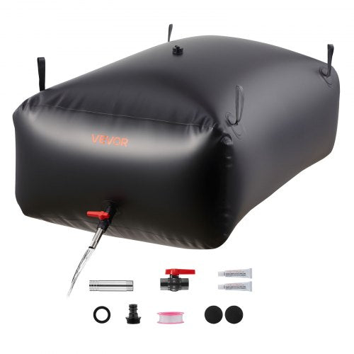 Wasserspeicherblase 540L, großer Wasserbeutel, tragbarer und faltbarer Behälter für weiches Wasser, auslaufsicherer und reißfester PVC-Notwassertank für Wohnmobil, LKW und Outdoor-Einsatz