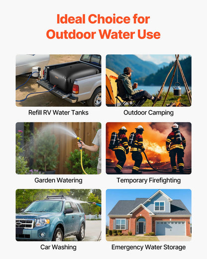 Wasserspeicherblase 540L, großer Wasserbeutel, tragbarer und faltbarer Behälter für weiches Wasser, auslaufsicherer und reißfester PVC-Notwassertank für Wohnmobil, LKW und Outdoor-Einsatz