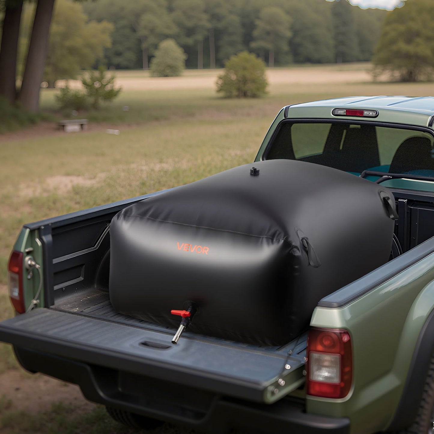 Wasserspeicherblase 540L, großer Wasserbeutel, tragbarer und faltbarer Behälter für weiches Wasser, auslaufsicherer und reißfester PVC-Notwassertank für Wohnmobil, LKW und Outdoor-Einsatz