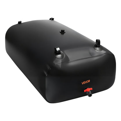 Wasserspeicherblase, 540 l, 1000D PVC, große, weiche Tasche, faltbar und tragbar für Gartenbewässerung, Camping, Wohnmobil und Notfälle – Schwarz