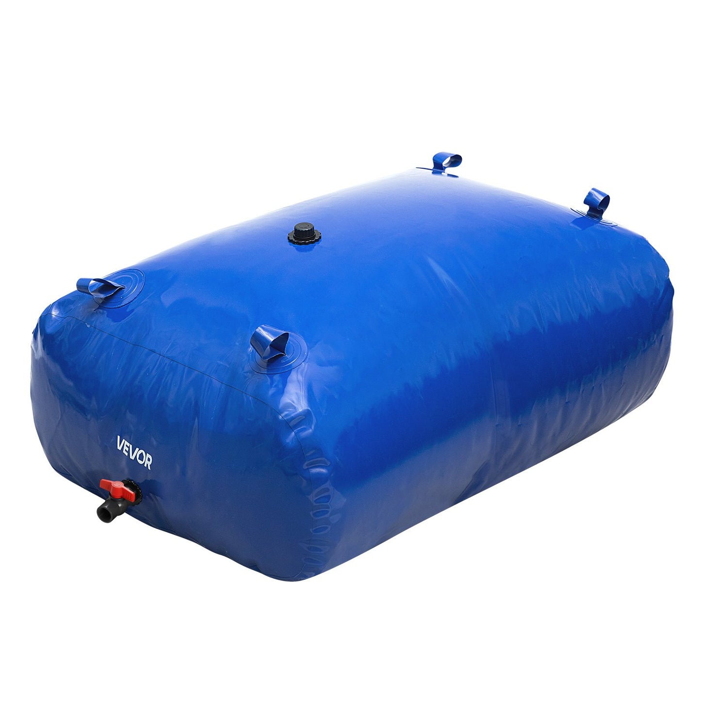 Wasserspeicherblase, 330-Liter-Wasserspeicherbehälter, 1000D PVC-Großvolumen-Weichsackblase, faltbar und tragbar für Gartenbewässerung, Camping, Wohnmobile, Brandschutz (Blau)