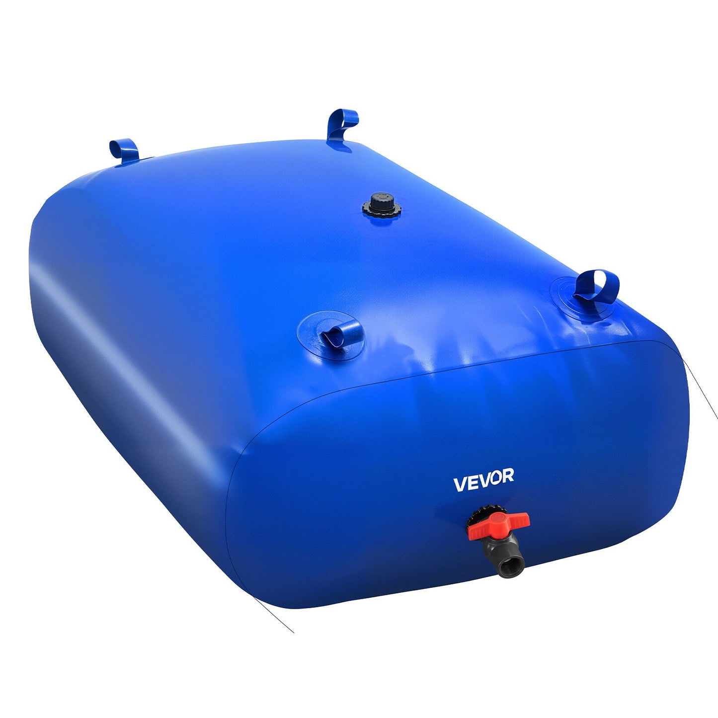 Wasserspeicherblase, 330-Liter-Wasserspeicherbehälter, 1000D PVC-Großvolumen-Weichsackblase, faltbar und tragbar für Gartenbewässerung, Camping, Wohnmobile, Brandschutz (Blau)