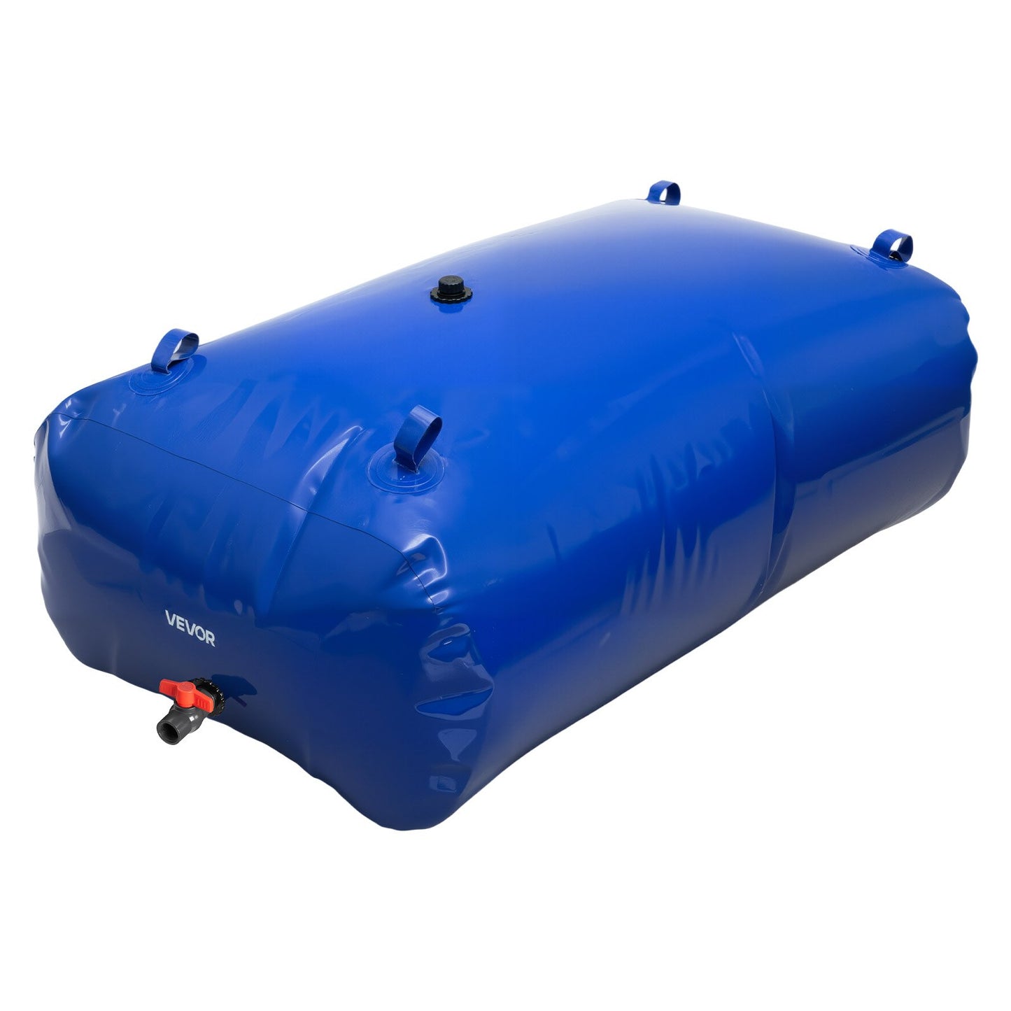 Wasserspeicherblase, 540 l, 1000D PVC, große, weiche Tasche, faltbar und tragbar, für Gartenbewässerung, Camping, Wohnmobil, Brandschutz – Blau