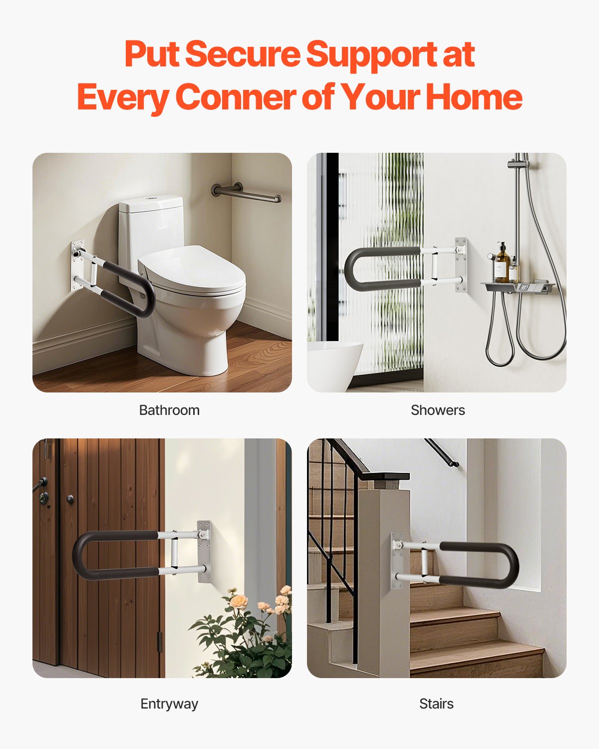 Zusammenklappbare Toilette, 23,8 Zoll, 300 Pfund, Lastkapazität, handlich