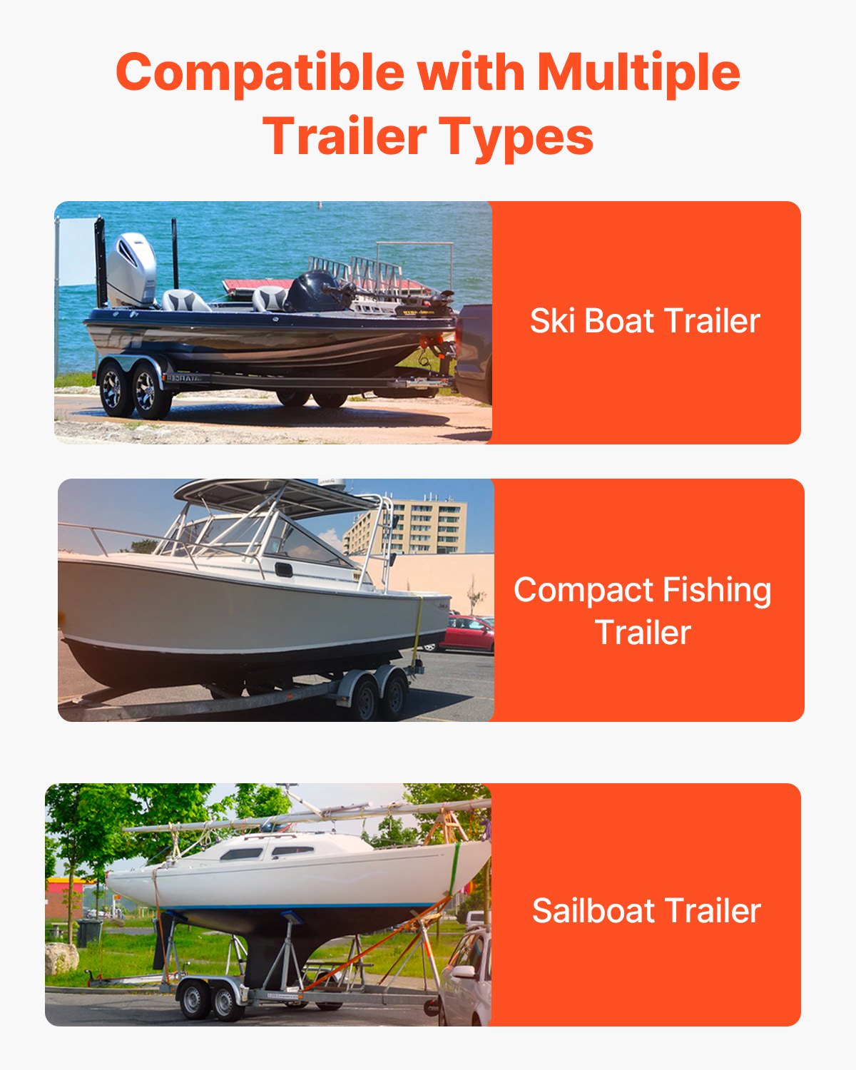 Boat Trailer Guide, 1016mm Adjustable Design Trailer Guide Poles, 2PCS High-Hardness Steel Trailer Guide-Ons, Trailer Guides with PVC Pipe Posts, for Ski Boat, Fishing Boat or Sailboat Trailer