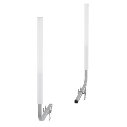 Boat Trailer Guide, 1016mm Adjustable Design Trailer Guide Poles, 2PCS High-Hardness Steel Trailer Guide-Ons, Trailer Guides with PVC Pipe Posts, for Ski Boat, Fishing Boat or Sailboat Trailer