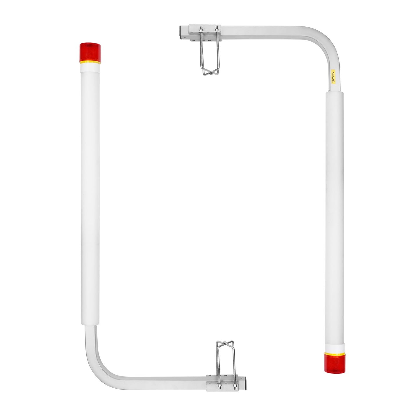 Boat Trailer Guide, 1524mm with LED Light Trailer Guide Poles, 2PCS High-Hardness Steel Trailer Guide-Ons, Trailer Guides with PVC Pipes, for Ski Boat, Fishing Boat or Sailboat Trailer