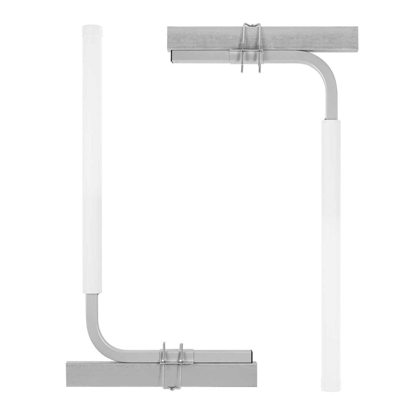 Boat Trailer Guide, 1524mm Adjustable Design Trailer Guide Poles, 2PCS High-Hardness Steel Trailer Guide ons, Trailer Guides with PVC Pipes, for Ski Boat, Fishing Boat or Sailboat Trailer