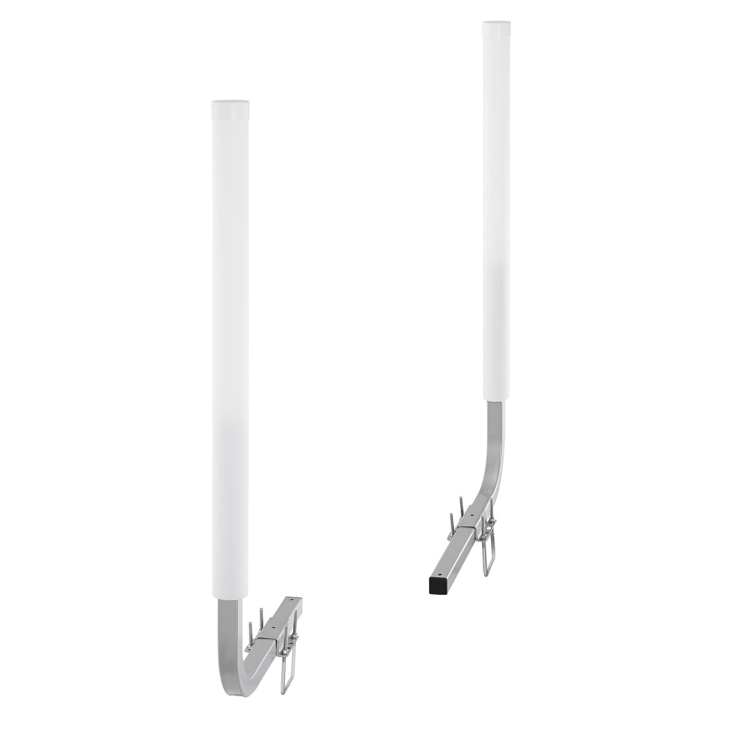 Boat Trailer Guide, 1524mm Adjustable Design Trailer Guide Poles, 2PCS High-Hardness Steel Trailer Guide ons, Trailer Guides with PVC Pipes, for Ski Boat, Fishing Boat or Sailboat Trailer