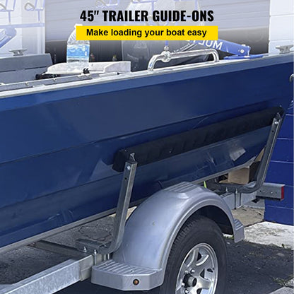 Boat Trailer Guide-on 45" π-shape Trailer Guide on w/Carpet-padded Boards