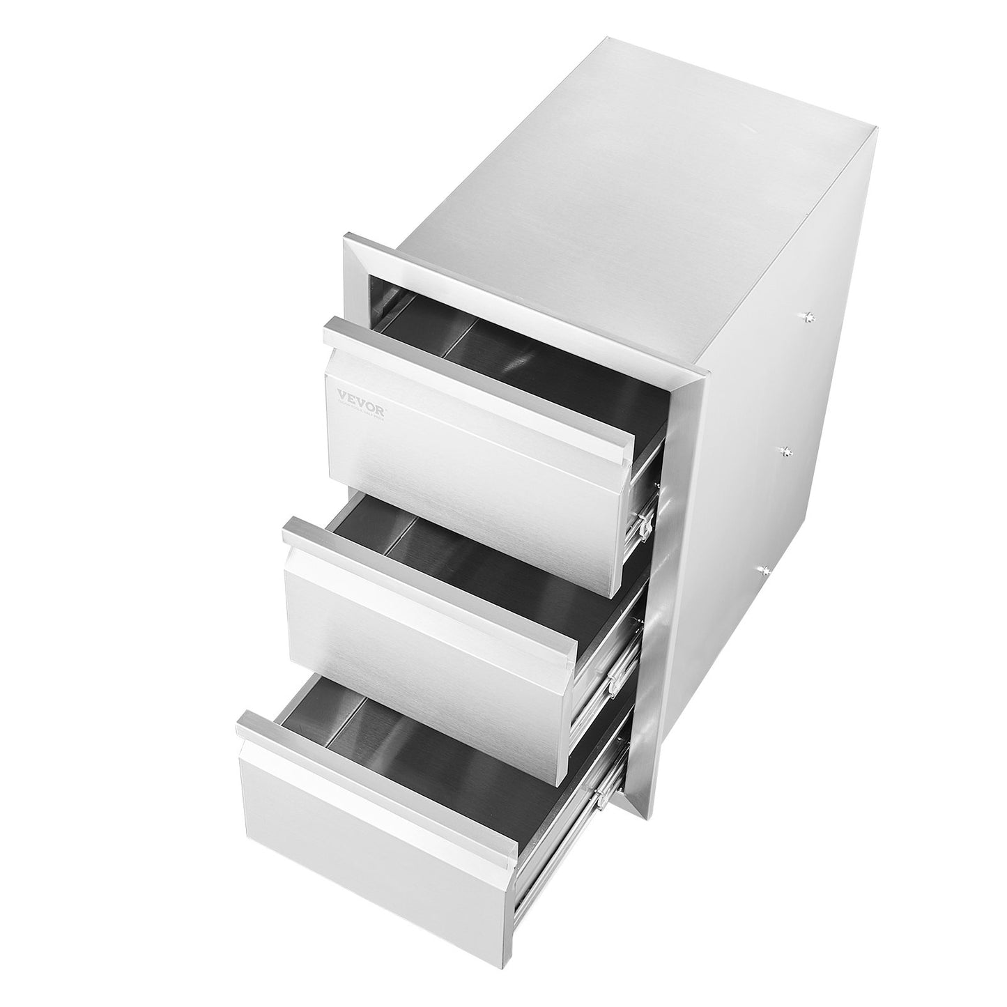 201 Stainless Steel Triple Access Drawer Outdoor Kitchen BBQ Island 19"W x 26"H