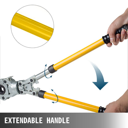 Rohrpresszangen-Set mit 6-teiligem Werkzeug, PEX-Presszange ø16 - 32 mm für Verbundrohre, PEX-Al-PEX-Aluminium-Verbundrohre