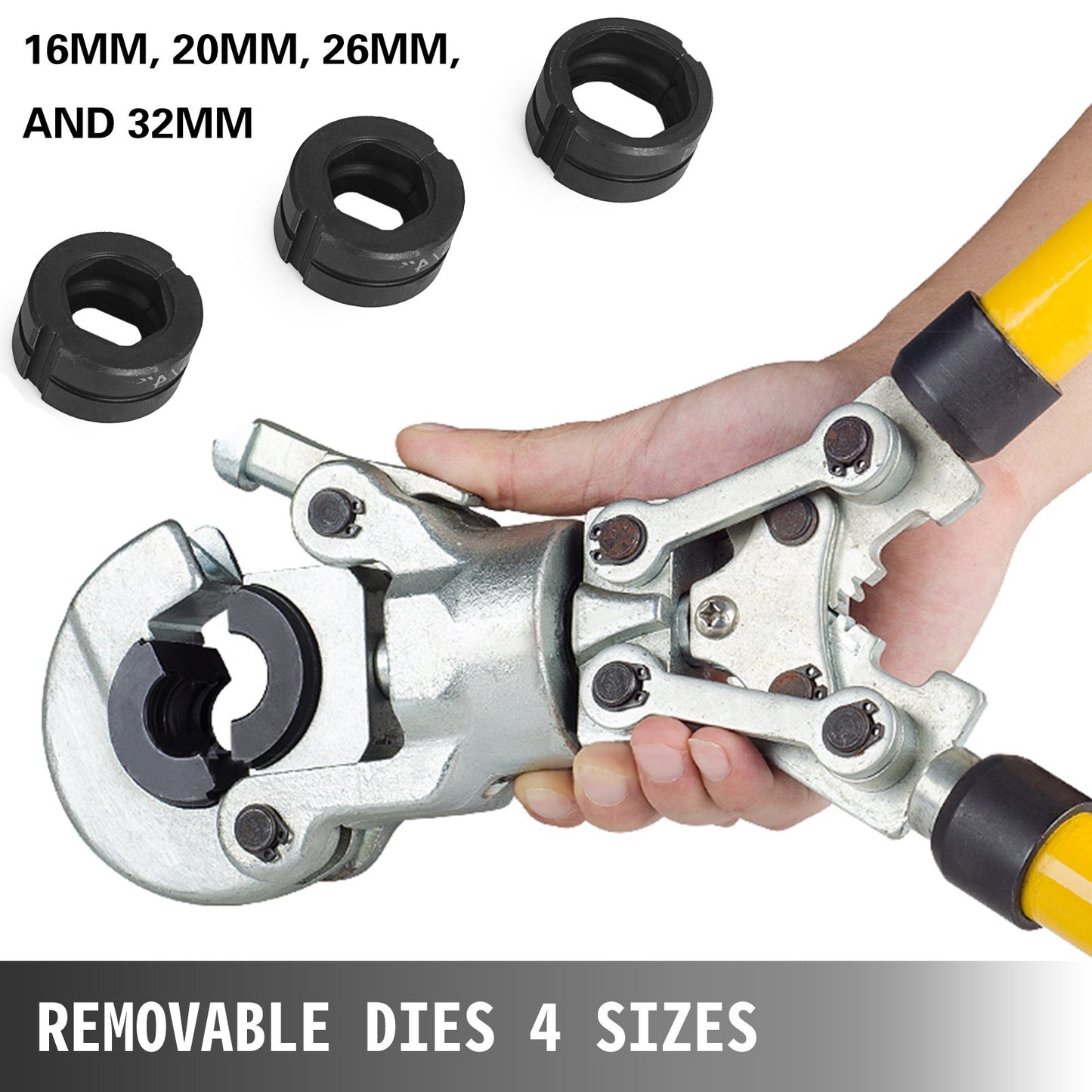 Rohrpresszangen-Set mit 6-teiligem Werkzeug, PEX-Presszange ø16 - 32 mm für Verbundrohre, PEX-Al-PEX-Aluminium-Verbundrohre