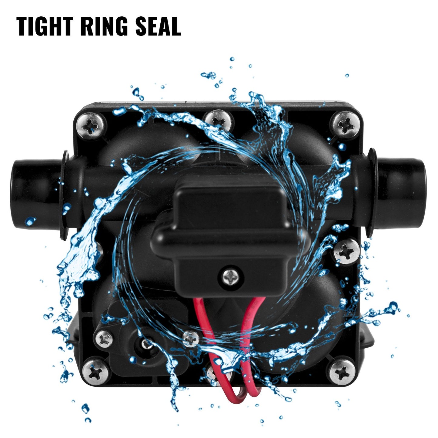 Frischwasserpumpe, 12 V selbstansaugende Sprühpumpe, 11 l/min (3 GPM), Wohnmobil-Wasserpumpe mit Druckschalter, 3,8 bar (55 PSI), selbstansaugende Wasserpumpe, abnehmbares Sieb, 12-V-Membranpumpe, für Wohnmobile, Camper, Boote und Rasenflächen