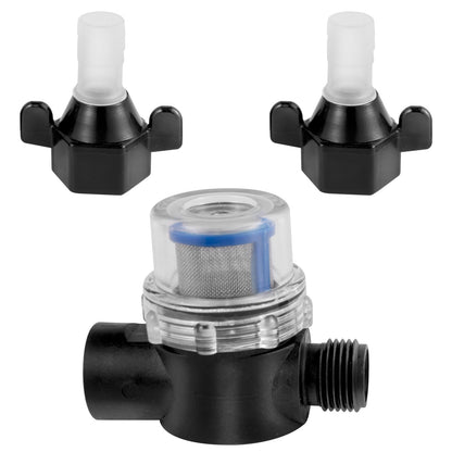 Frischwasserpumpe, 12 V selbstansaugende Sprühpumpe, 11 l/min (3 GPM), Wohnmobil-Wasserpumpe mit Druckschalter, 3,8 bar (55 PSI), selbstansaugende Wasserpumpe, abnehmbares Sieb, 12-V-Membranpumpe, für Wohnmobile, Camper, Boote und Rasenflächen