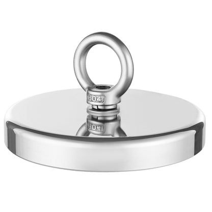 Magnet Fishing Kit, 1300 LBS/590 Kg Single-Sided Pulling Force Strong Magnet Fishing Kit, Rare Earth Neodymium Magnetic Fishing Kit Includes Grappling Hook, Heavy Duty Rope, Gloves and Eyebolt