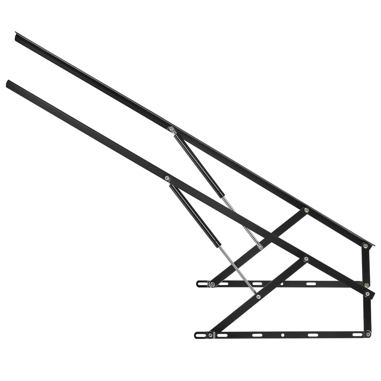 Bettlift, kompatible Bettgröße 59 x 79 Zoll, Tragkraft 265 lbs, DIY-Wandbett-Mechanik-Set Vertikal Deluxe, pneumatische Hebel-Hochleistungs-Bettstütze, klappbares Wandbett für Gästezimmer