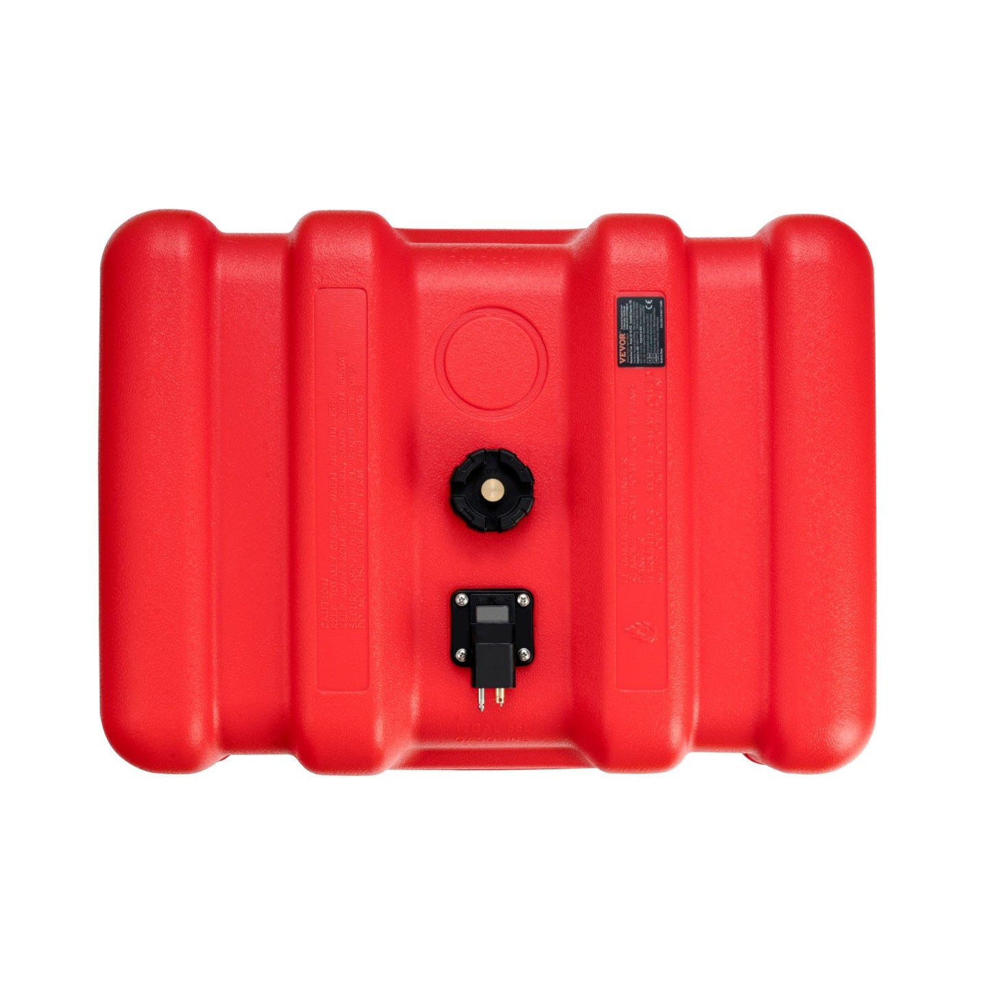 Marine Fuel Tank, 14.53 Gallon/55L, Portable Boat Fuel Gas Tank for Outboard Engine Boats, Plastic Outboard Marine Boat Fuel Tank with Hose, Easy to Carry for Yacht, Fishing Boat, Deck Boat, Red