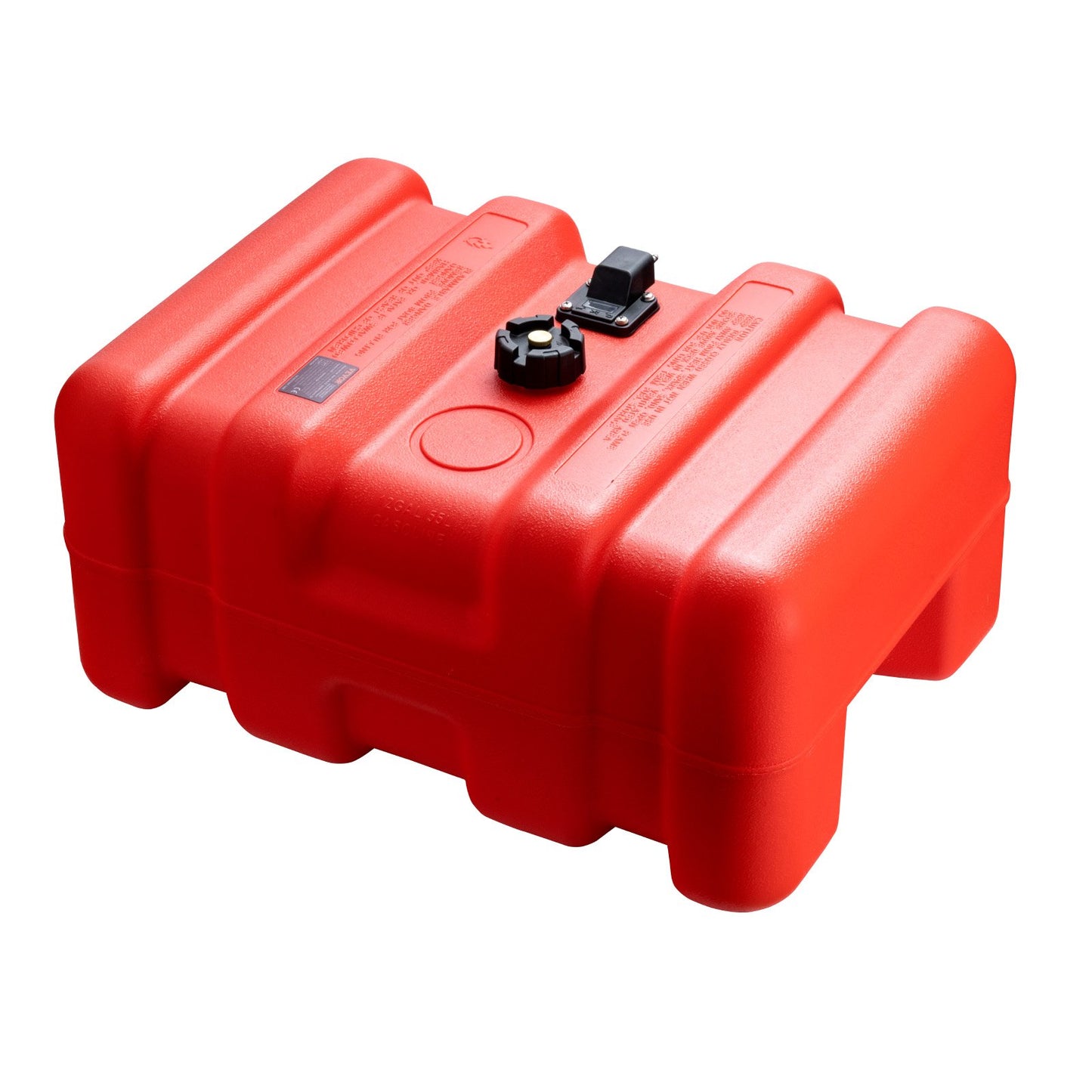 Marine Fuel Tank, 14.53 Gallon/55L, Portable Boat Fuel Gas Tank for Outboard Engine Boats, Plastic Outboard Marine Boat Fuel Tank with Hose, Easy to Carry for Yacht, Fishing Boat, Deck Boat, Red