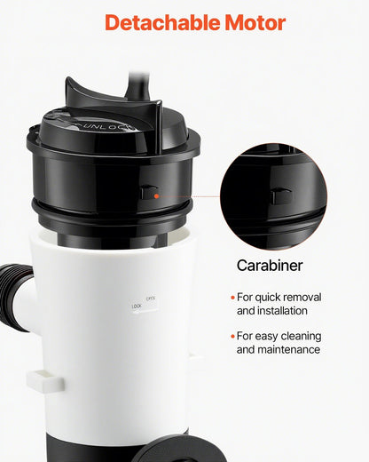 Lebendköderpumpe für Boote, 12 V, 50 l/min (800 GPH), Belüfterpumpe mit abnehmbarem Motor, 90°-Köderpumpen für Boote, korrosionsbeständige Tauchbelüfterpumpe, für Süß- und Salzwasser