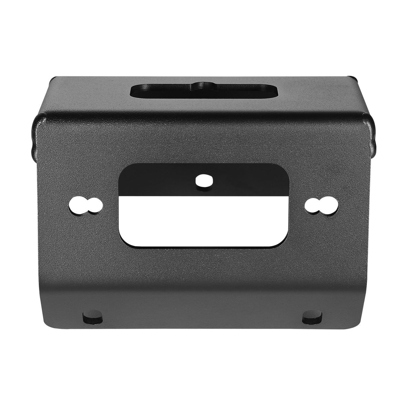 Winch Mount, Winch Capacity of 907-1633 kg, Trailer Hitch Winch Mount for Select Honda Foreman and Rancher Rubicon Models (2014-2021), 2 Mounting Hole Design, Powder Coated Steel, Black