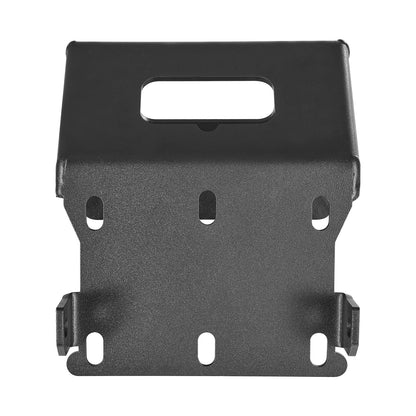 Winch Mount, Winch Capacity of 907-1633 kg, Trailer Hitch Winch Mount for Select Honda Foreman and Rancher Rubicon Models (2014-2021), 2 Mounting Hole Design, Powder Coated Steel, Black