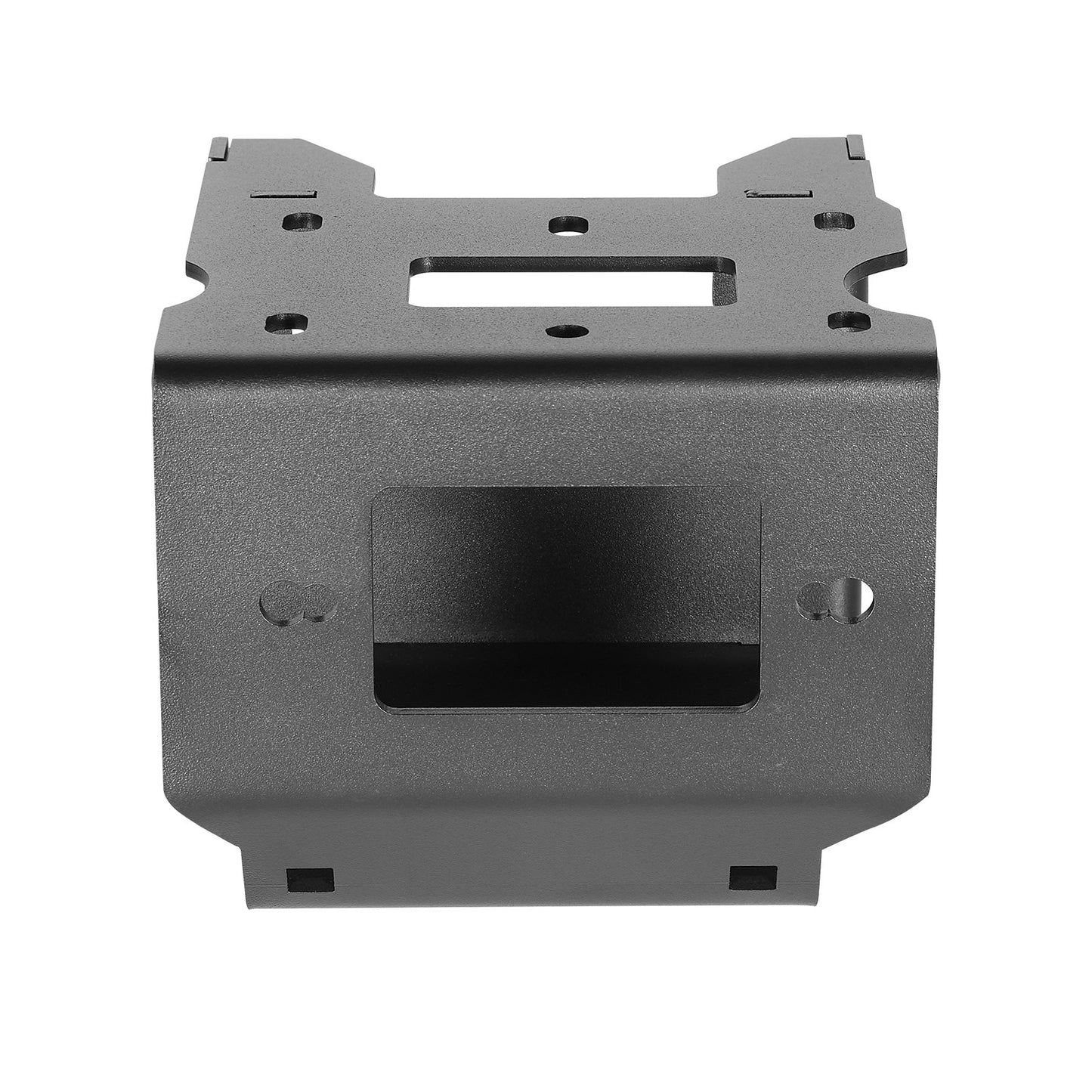 Winch Mount, Winch Capacity of 907-1633 kg, Trailer Hitch Winch Mount for Select Polaris Sportsman Models (2009 and Newer), 2 Mounting Hole Design, Powder Coated Steel, Fit for Desert Rescue