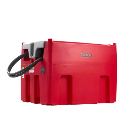 Portable Diesel & Gasoline Tank, 440L, 10 GPM Flow Rate, Diesel Fuel Tank with 12V Electric Transfer Pump, 13.1ft Hose, Auto Fueling Nozzle, Transfer Tank for Easy Fuel Transportation, Red