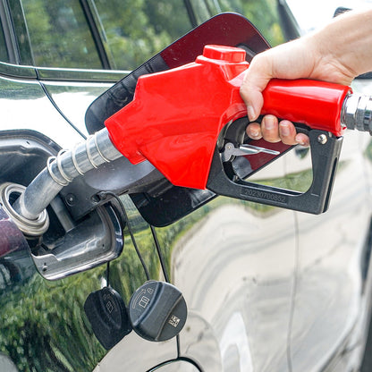 Fuel Hose Reel, 19.05 mm x 20.12 m, Extra Long Retractable Diesel Hose Reel, Heavy-Duty Carbon Steel Construction with Automatic Fuel Nozzle, NBR Rubber Hose for Aircraft Ship Vehicle Tank Truck, 20.68 bar