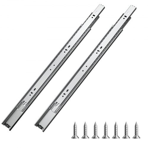 Schubladenschienen, 45,7 cm (18 Zoll), 10 Paar Vollauszugsschienen mit Kugellager, Tragkraft 45 kg (100 lb), robuste seitliche Montageschienen für Kommodenschubladen, Schubladenschienen für die Küchenreparatur (DIY-Austausch)