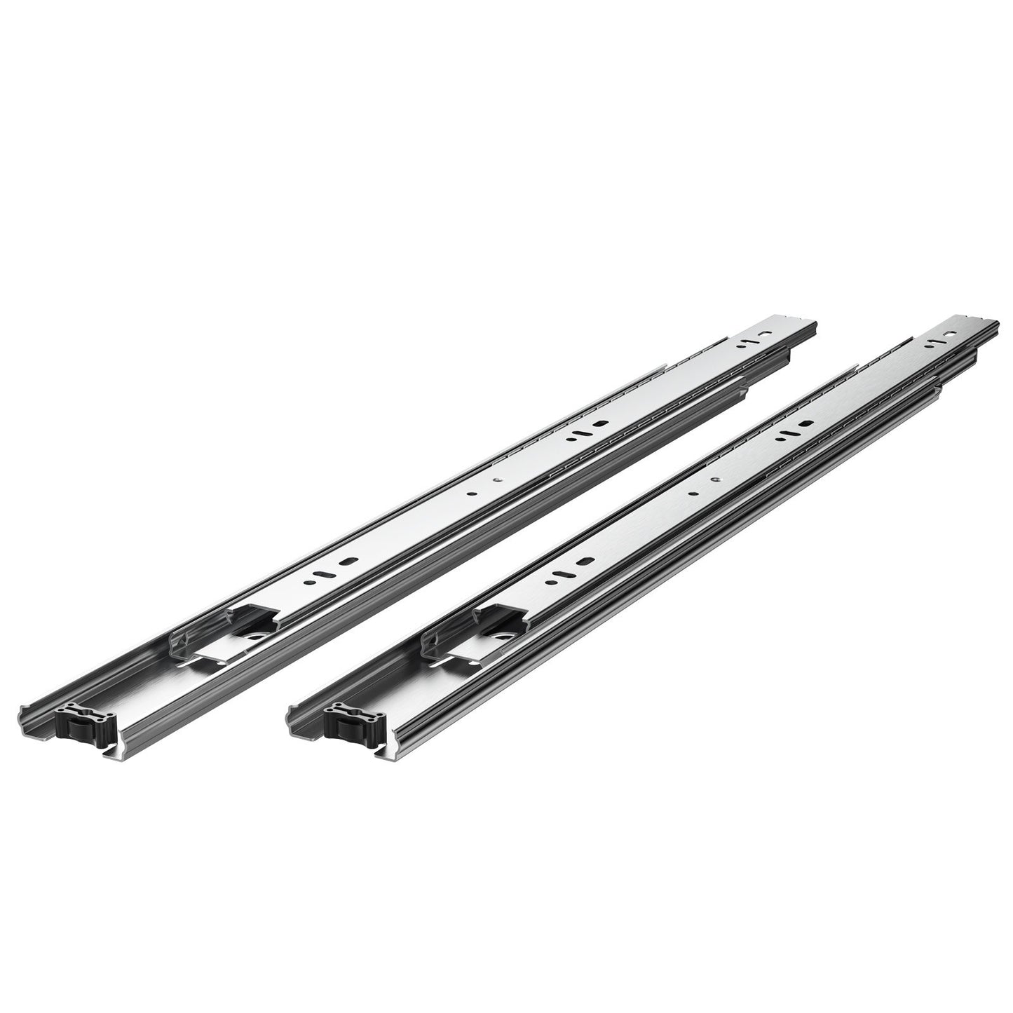 Drawer Slides, 18 inch, 10 Pairs Full Extension Ball Bearing Cabinet Rails, 100 LB Load Capacity Heavy Duty Side Mount Dresser Drawer Slides, Drawer Track Runners for Kitchen DIY Replacement