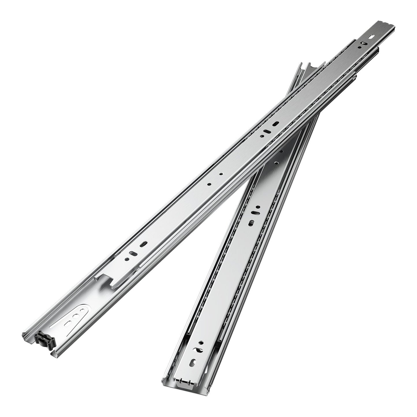 Schubladenschienen, 50,8 cm (20 Zoll), 10 Paar Vollauszugsschienen mit Kugellager, Tragkraft 45 kg (100 lb), robuste seitliche Montageschienen für Kommodenschubladen, Schubladenschienen für die Küchenreparatur (DIY-Austausch)