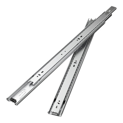 Schubladenschienen, 50,8 cm (20 Zoll), 10 Paar Vollauszugsschienen mit Kugellager, Tragkraft 45 kg (100 lb), robuste seitliche Montageschienen für Kommodenschubladen, Schubladenschienen für die Küchenreparatur (DIY-Austausch)
