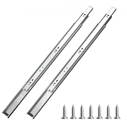 Drawer Slides, 22 inch, 10 Pairs Full Extension Ball Bearing Cabinet Rails, 100 LB Load Capacity Heavy Duty Side Mount Dresser Drawer Slides, Drawer Track Runners for Kitchen DIY Replacement