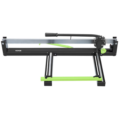 31 Inch Blue Manual Tile Cutter with Precise Laser Positioning & Anti-sliding Rubber Surface Single Rail & Bracket Suitable for Porcelain and Ceramic Floor Tiles