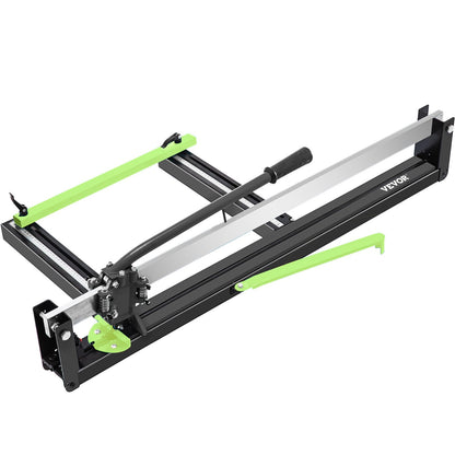 31 Inch Blue Manual Tile Cutter with Precise Laser Positioning & Anti-sliding Rubber Surface Single Rail & Bracket Suitable for Porcelain and Ceramic Floor Tiles