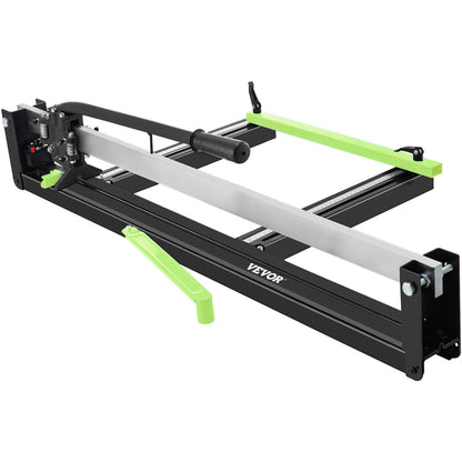 31 Inch Blue Manual Tile Cutter with Precise Laser Positioning & Anti-sliding Rubber Surface Single Rail & Bracket Suitable for Porcelain and Ceramic Floor Tiles