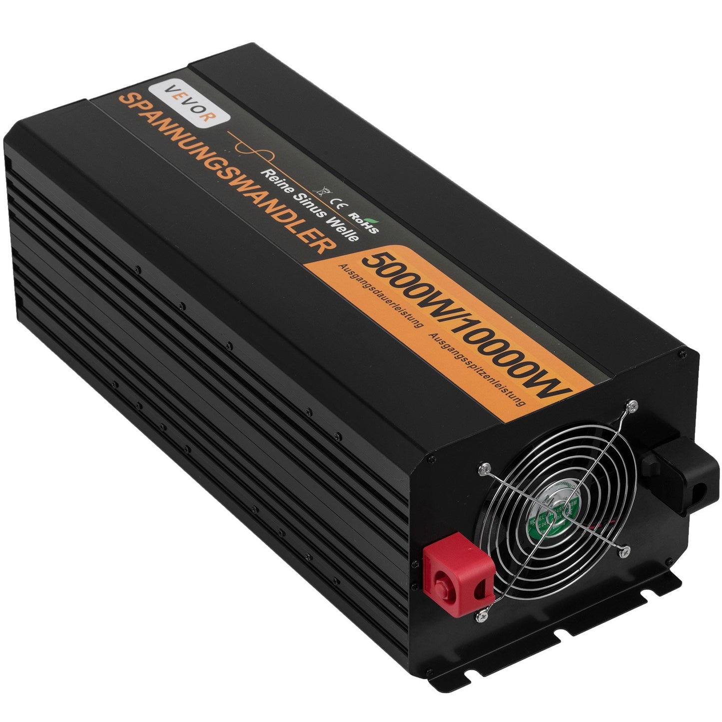 Pure Sine Wave Power Inverter 5000W 24V DC to 230V AC 50Hz Peak Power 10000W for Appliances and Solar System Emergency