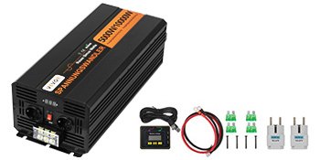 Pure Sine Wave Power Inverter 5000W 24V DC to 230V AC 50Hz Peak Power 10000W for Appliances and Solar System Emergency