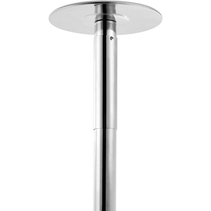 Professional Dancing Pole, Spinning Static Dancing Pole Kit, Portable Removable Pole, 45mm Heavy-Duty Stainless Steel Pole, Height Adjustable Fitness Pole, for Exercise Home Club Gym, Silver